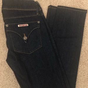Hudson Dark Collin Flap Skinny Jeans